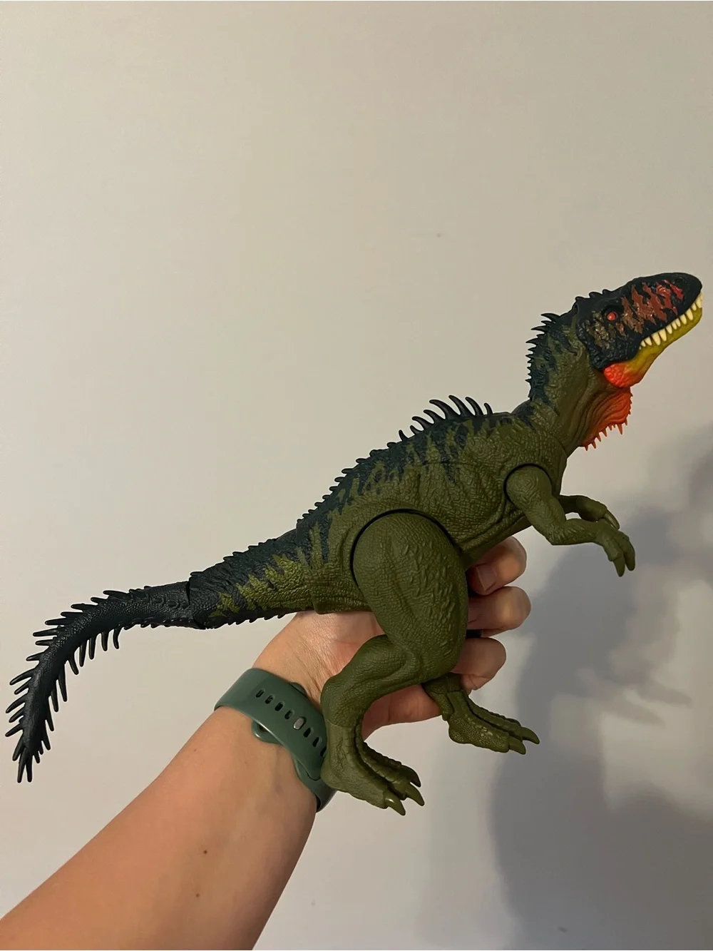 Mattel Jurassic World Rebirth Gigantic Tyrannotitian Dinosaur Toy, Digital Play